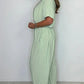 👗 Jumpsuit V-neck bumbac | Lejeră & elegantă 💃