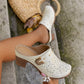 👡 Sandale femei cu toc gros 🌟
