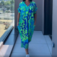👗 Rochie Primăvară Femei cu Decolteu V 🌸 | Imprimat Floral Elegant