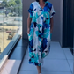 👗 Rochie Primăvară Femei cu Decolteu V 🌸 | Imprimat Floral Elegant
