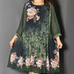 ☀️ Rochie de Vară Florală | Mâneci Transparente & Gât Rotund 👗 | S-4XL