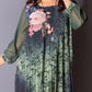 ☀️ Rochie de Vară Florală | Mâneci Transparente & Gât Rotund 👗 | S-4XL