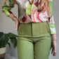 👚 Set 2 piese femei | Cămașă imprimată & Pantaloni eleganti