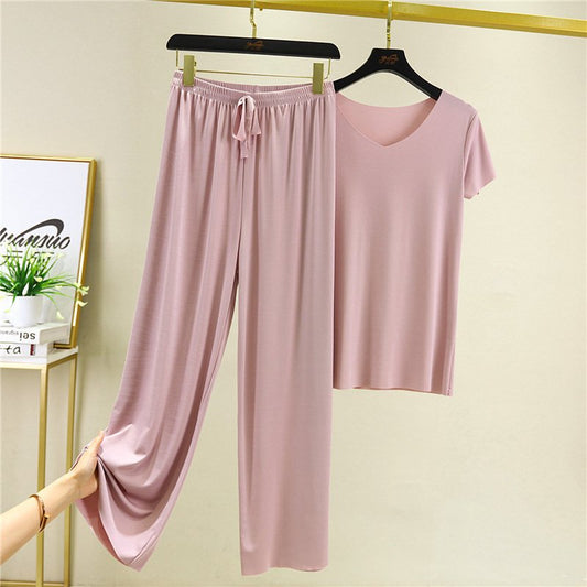 🌙 Set pijama din mătase de gheață – moale și răcoros 💫