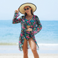 🏖️ Set 3 piese costum de baie multicolor pentru femei 🌈
