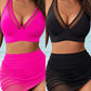 💐Costum de baie bikini cu talie înaltă – 2 piese🔥