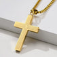 ✝️ Colier unisex cu pandantiv cruce din oțel inoxidabil