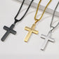 ✝️ Colier unisex cu pandantiv cruce din oțel inoxidabil