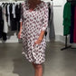 👗 Rochie casual pentru femei, A-line, cu imprimeu și decolteu în V