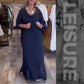 🌿 Rochie casual lejeră unicoloră cu despicături pentru femei