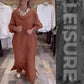 🌿 Rochie casual lejeră unicoloră cu despicături pentru femei
