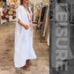 🌿 Rochie casual lejeră unicoloră cu despicături pentru femei