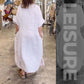🌿 Rochie casual lejeră unicoloră cu despicături pentru femei