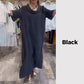 🌿 Rochie casual lejeră unicoloră cu despicături pentru femei