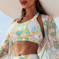 👙 Set costum de baie imprimat 3 piese – Sexy & elegant pentru plajă