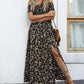 🎉💝🌸Rochie elegantă cu flori fără umeri pentru femei😍🔥💞