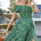 🎉💝🌸Rochie elegantă cu flori fără umeri pentru femei😍🔥💞
