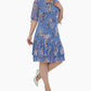👗 Rochie elegantă plisată cu mânecă scurtă și lungă