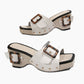 🔆 Sandale wedge cu barete cu ținte pentru femei
