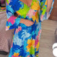 💃Rochie lejeră cu decolteu în V și imprimeu floral 🌸