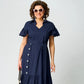 ✨ Rochie de cămașă cu rever cu volane