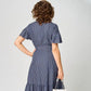 ✨ Rochie de cămașă cu rever cu volane