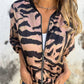 🧥 Jachetă Bomber Feminină - Imprimat Zebra 🦓 | Fermoar Reversibil | Toamnă 2025 | S-XXL