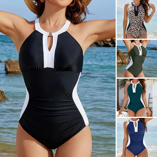 🩱 Costum de baie modelator cu decolteu profund V | Silueta slim | Suport bust premium | Mărimi S-XL