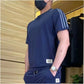 👕 Set 2 Piese Bărbați Sportiv 💪 | Material Elastic 4D | Uscare Rapidă
