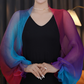 🧣 Șal Feminin cu Gradient de Culoare 🌈 | Bumbac & Mătase | Ușor & Călduros