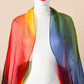 🧣 Șal Feminin cu Gradient de Culoare 🌈 | Bumbac & Mătase | Ușor & Călduros