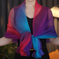🧣 Șal Feminin cu Gradient de Culoare 🌈 | Bumbac & Mătase | Ușor & Călduros