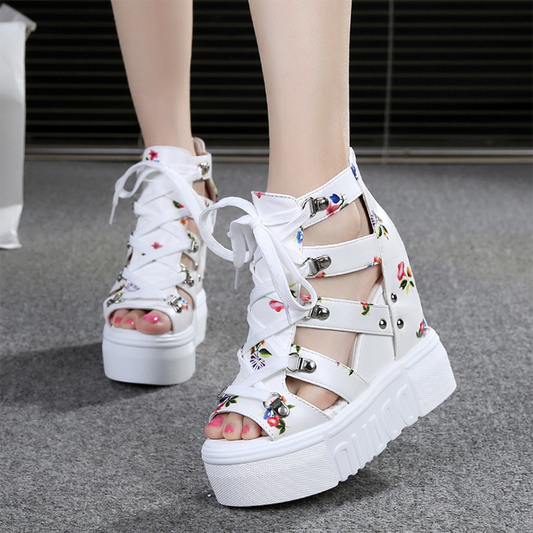 👡 Sandale Femei Elegante cu Decupaje ✨ | Toc Stabil | Piele Ecologică