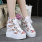 👡 Sandale Femei Elegante cu Decupaje ✨ | Toc Stabil | Piele Ecologică