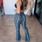 👖 Pantaloni Femei cu Imprimat Senzual 🌹 | Talie Înaltă | Siluetă Sculptată