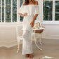 👗 Rochie Femei Tricotată cu Umării Descoperiți 🌟