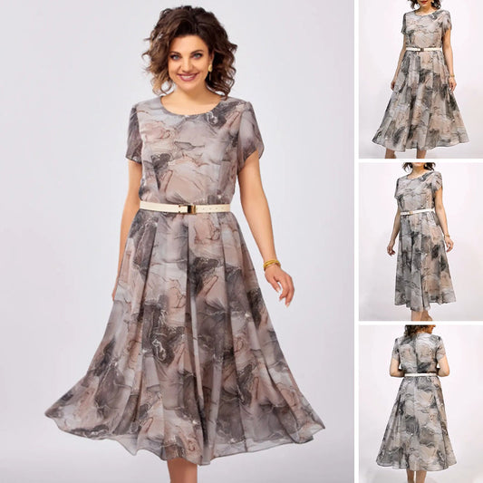 💃 Rochie chic cu croială asimetrică și decolteu rotund
