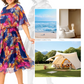 👗 Rochie Feminină Elegantă cu Imprimat Floral 🌸 | Tăietură A-line | Bumbac Premium