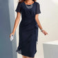 👗 Rochie elegantă, de culoare solidă, pentru femei