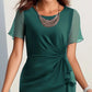 👗 Rochie elegantă, de culoare solidă, pentru femei