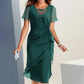 👗 Rochie elegantă, de culoare solidă, pentru femei