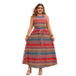 Boho Halter Neck Sleeveless Dress