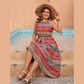 Boho Halter Neck Sleeveless Dress