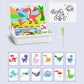 👼Set de puzzle magnetic pentru copii (include tablă de joc și tablă de desen)🎨