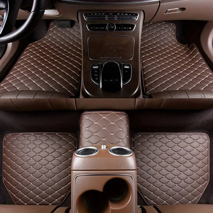 【📦Livrare gratuită】5 buc Impermeabil din piele de piele din piele de podea auto Mats